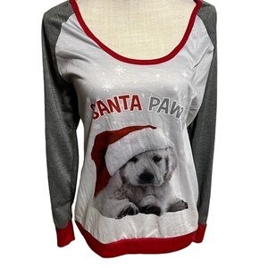 Santa Paws Christmas shirt. Size large